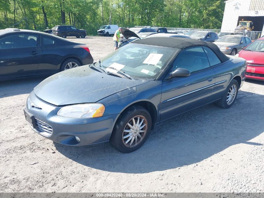 2002 Chrysler Sebring Lxi VIN: 1C3EL55R92N233256 Lot: 39420240