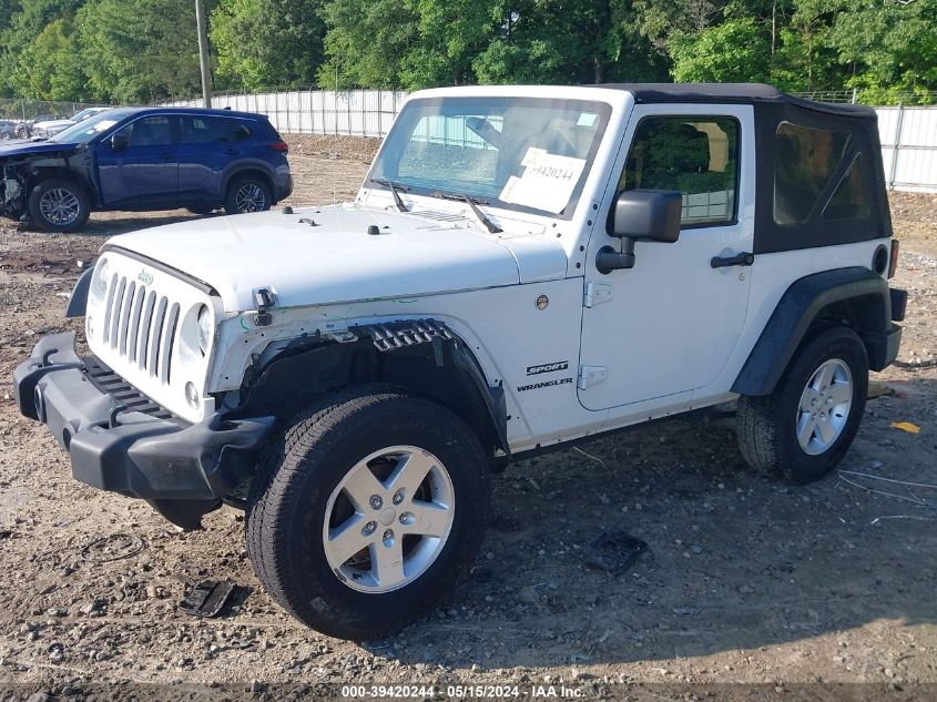 2016 Jeep Wrangler Sport VIN: 1C4AJWAG2GL117135 Lot: 39420244
