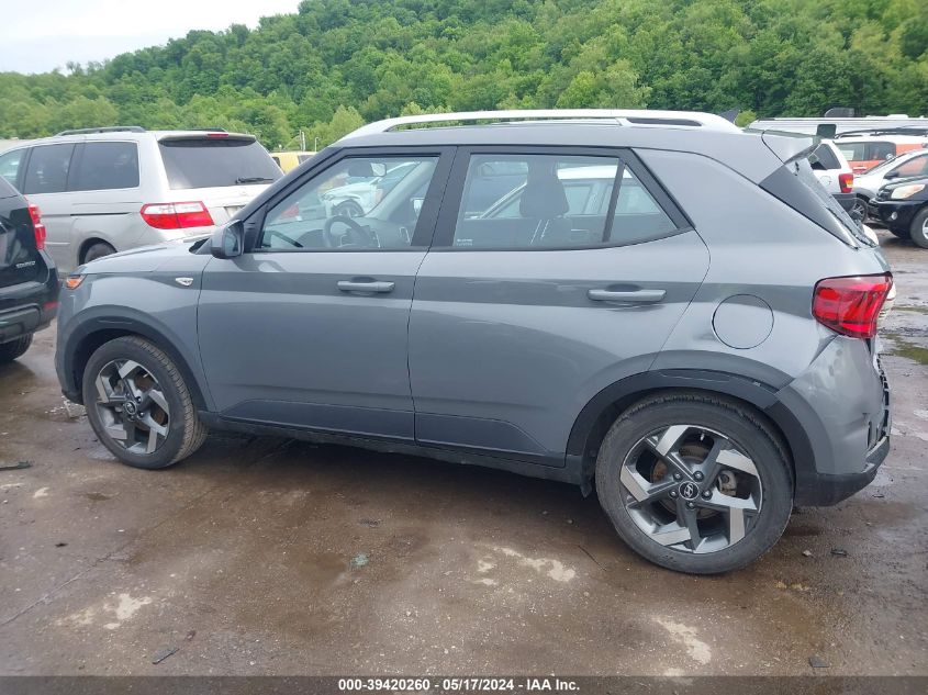 2022 Hyundai Venue Sel VIN: KMHRC8A34NU209291 Lot: 39420260