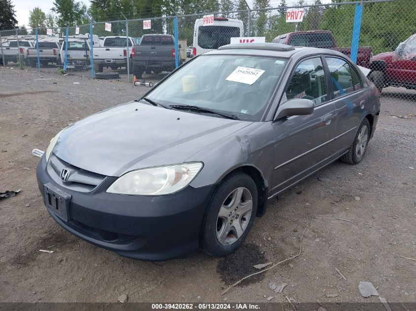 2004 Honda Civic Ex VIN: 2HGES26794H534052 Lot: 39420262