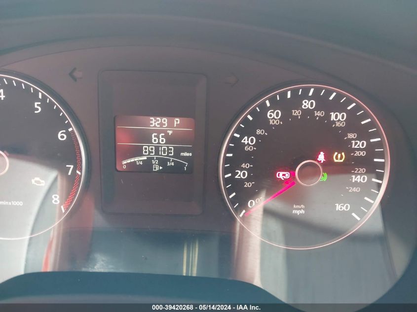 2012 Volkswagen Jetta 2.5L Se VIN: 3VWDX7AJ0CM114267 Lot: 39420268