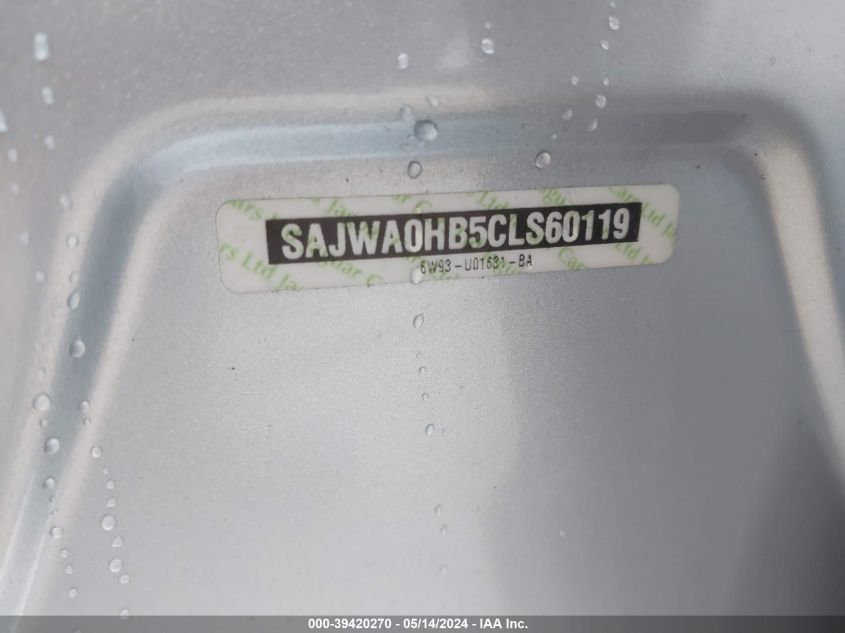 2012 Jaguar Xf Portfolio VIN: SAJWA0HB5CLS60119 Lot: 39420270