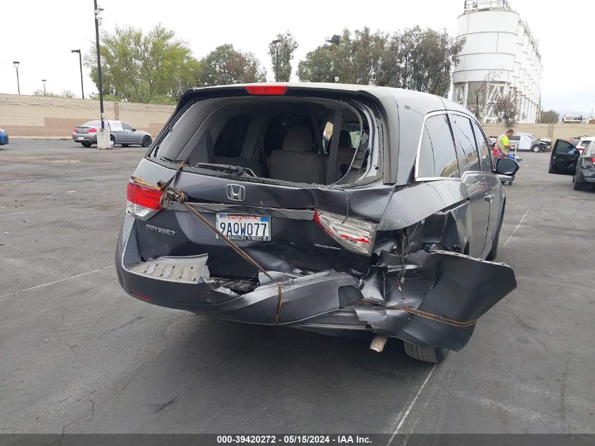 2016 Honda Odyssey Se VIN: 5FNRL5H3XGB160683 Lot: 39420272