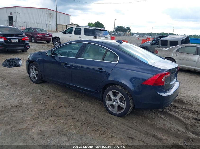 2013 Volvo S60 T5/T5 Platinum/T5 Premier/T5 Premier Plus VIN: YV1612FH1D2178570 Lot: 39420290