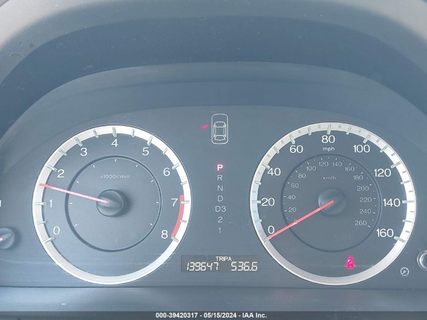 2010 Honda Accord 2.4 Lx VIN: 1HGCP2F34AA120192 Lot: 39420317