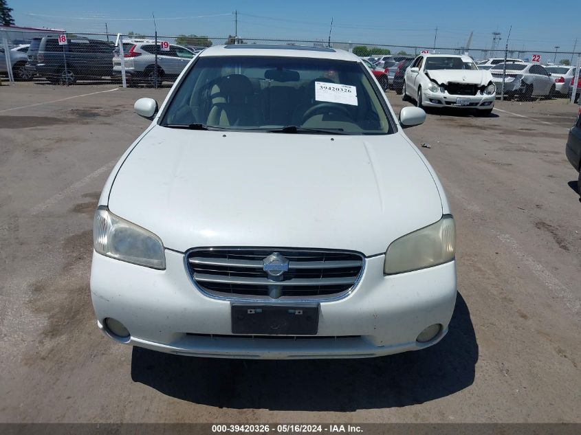 2001 Nissan Maxima Gle VIN: JN1CA31D51T612825 Lot: 39420326