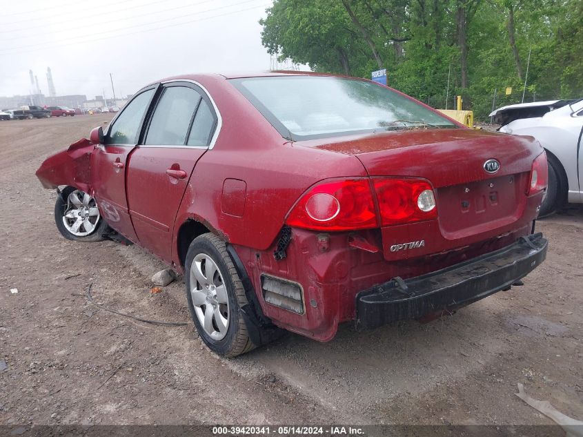 2007 Kia Optima Lx VIN: KNAGE123375158808 Lot: 39420341