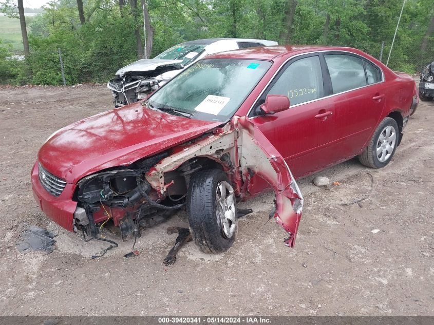 2007 Kia Optima Lx VIN: KNAGE123375158808 Lot: 39420341