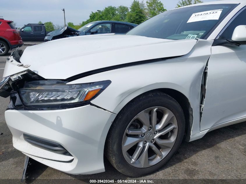 2018 Honda Accord Lx VIN: 1HGCV1F15JA261626 Lot: 39420345