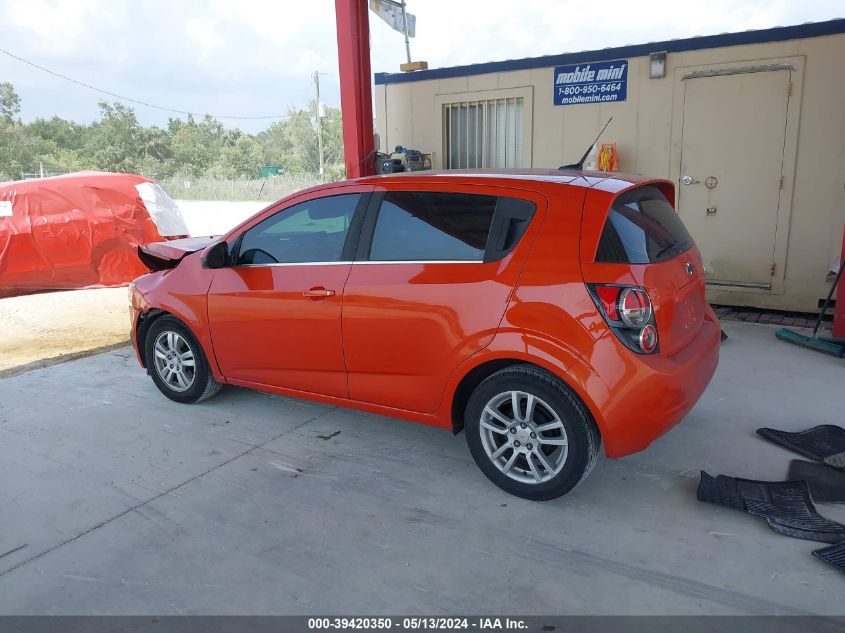 2012 Chevrolet Sonic 2Lt VIN: 1G1JC6SH5C4110016 Lot: 39420350