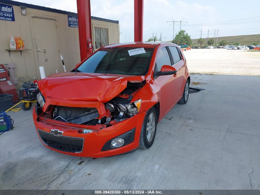 2012 Chevrolet Sonic 2Lt VIN: 1G1JC6SH5C4110016 Lot: 39420350