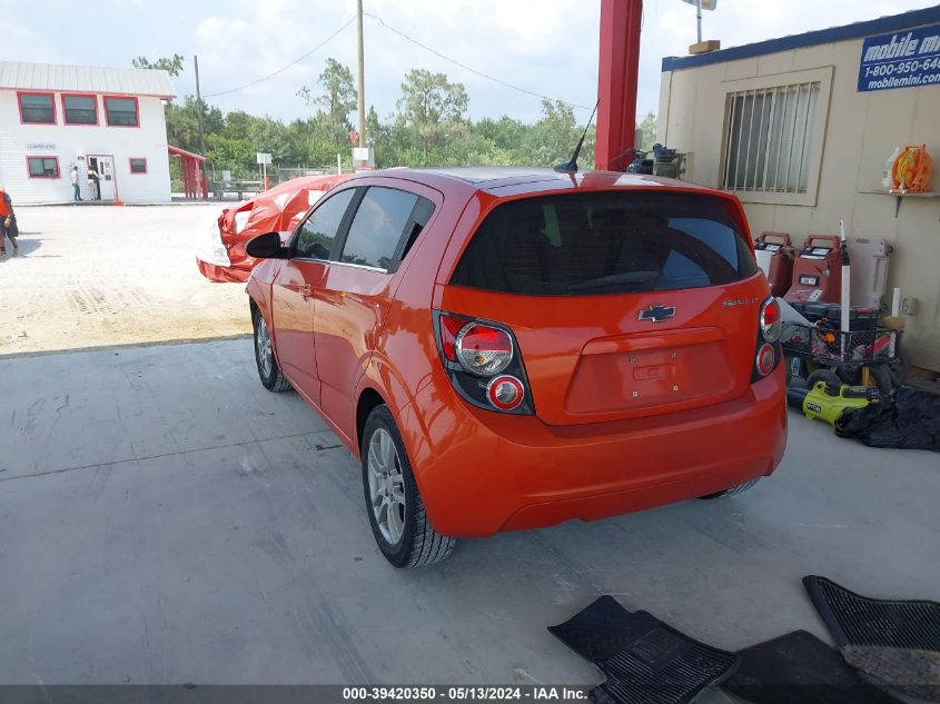 2012 Chevrolet Sonic 2Lt VIN: 1G1JC6SH5C4110016 Lot: 39420350