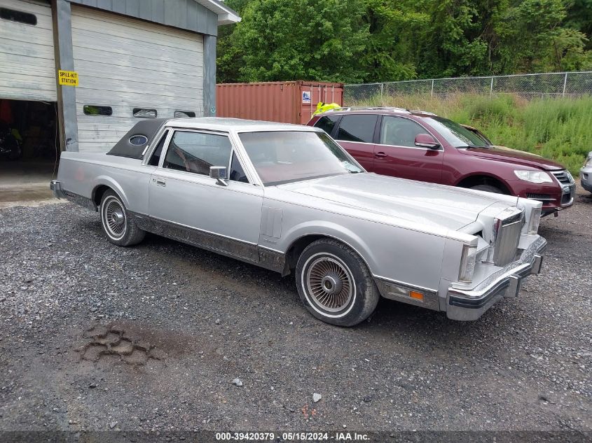 1983 Lincoln Mark Vi VIN: 1MRBP98F1DY655385 Lot: 39420379