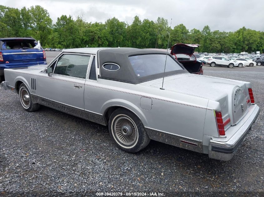 1983 Lincoln Mark Vi VIN: 1MRBP98F1DY655385 Lot: 39420379