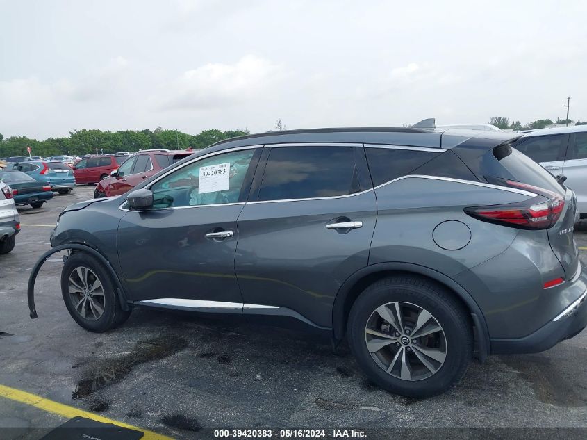 2020 Nissan Murano Sv Fwd VIN: 5N1AZ2BJXLN130561 Lot: 39420383