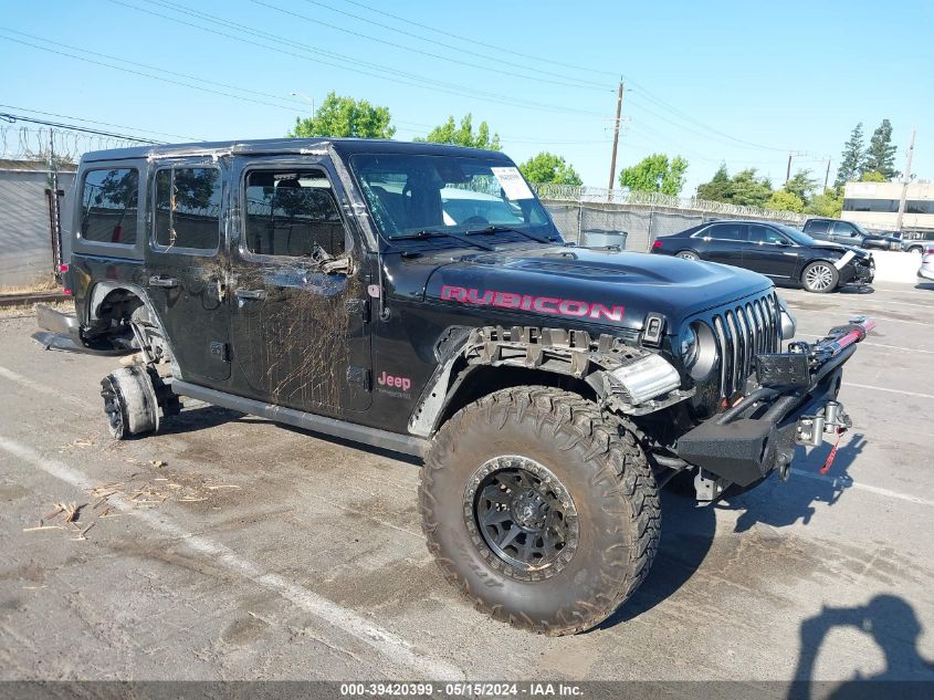 2019 Jeep Wrangler Unlimited Rubicon 4X4 VIN: 1C4HJXFG0KW581819 Lot: 39420399