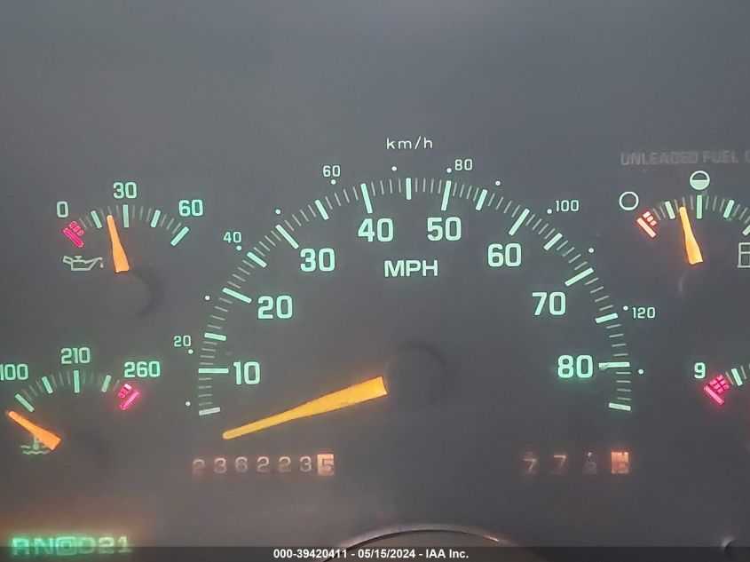 1992 Chevrolet Gmt-400 K2500 VIN: 2GCFK29K5N1265593 Lot: 39420411