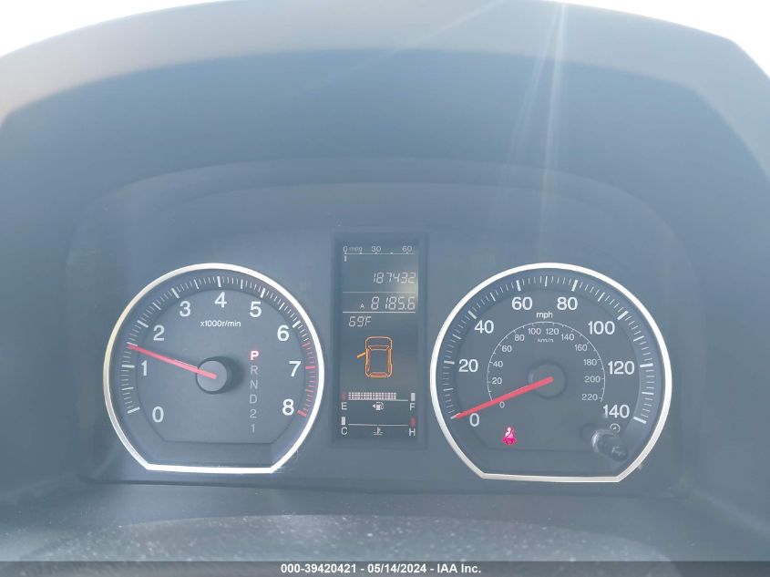 2008 Honda Cr-V Exl VIN: JHLRE48708C077451 Lot: 39420421