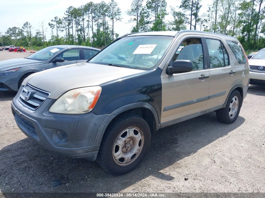 2006 Honda Cr-V Lx VIN: SHSRD68556U404123 Lot: 39420524