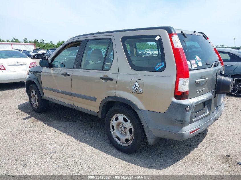 2006 Honda Cr-V Lx VIN: SHSRD68556U404123 Lot: 39420524