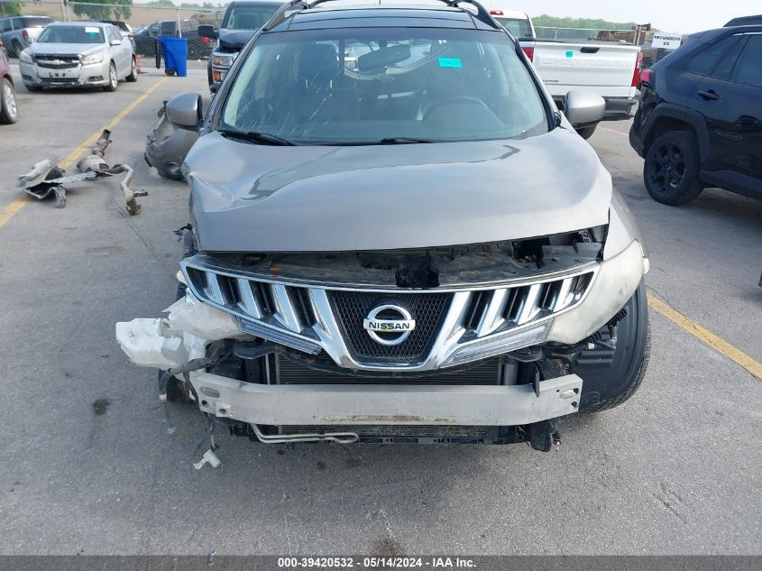 2010 Nissan Murano Sl VIN: JN8AZ1MW4AW114553 Lot: 39420532