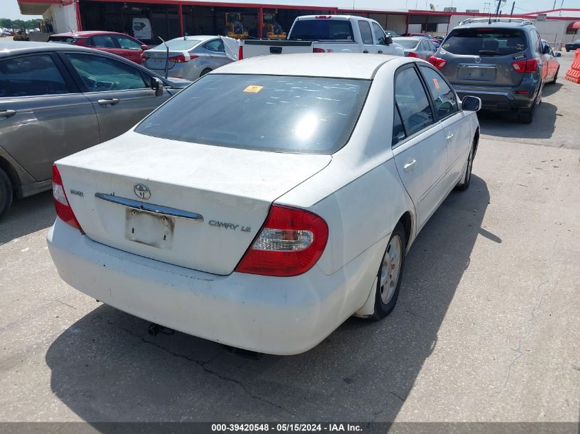 2002 Toyota Camry Le VIN: 4T1BE32K92U071618 Lot: 39420548