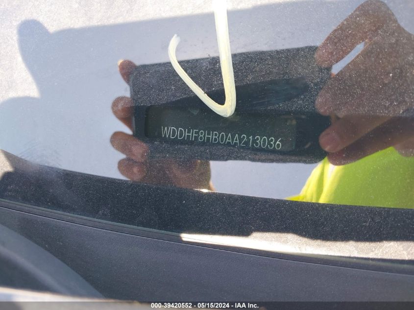 2010 Mercedes-Benz E 350 4Matic VIN: WDDHF8HB0AA213036 Lot: 39420552