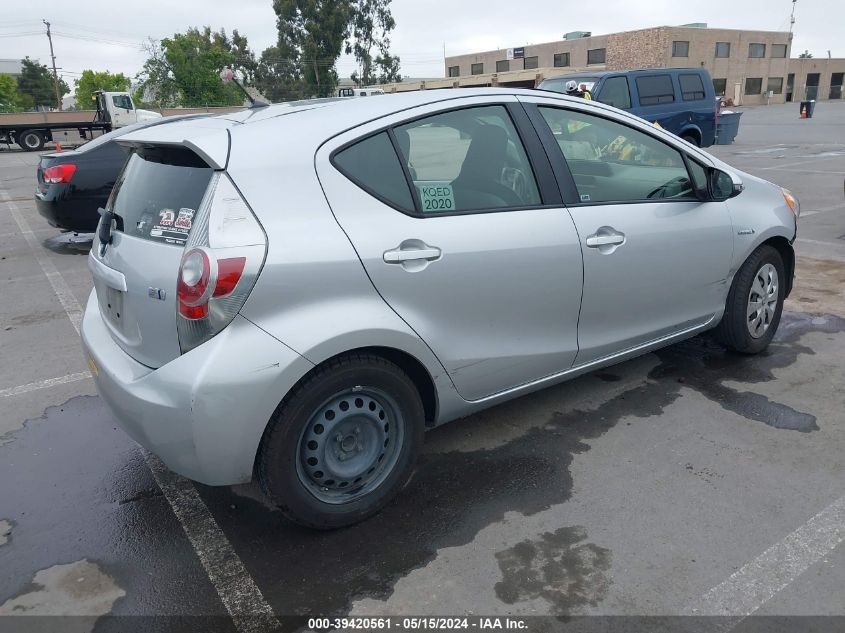 2014 Toyota Prius C One VIN: JTDKDTB38E1575292 Lot: 39420561