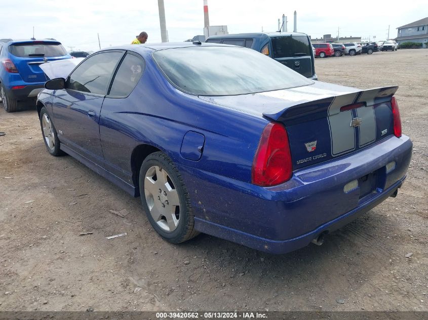 2007 Chevrolet Monte Carlo Ss VIN: 2G1WL15C879289874 Lot: 39420562