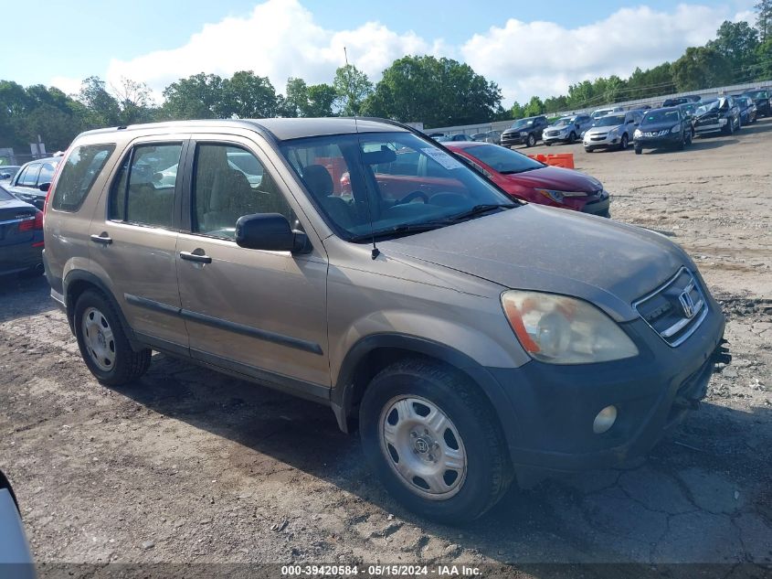 2006 Honda Cr-V Lx VIN: SHSRD78576U405506 Lot: 39420584