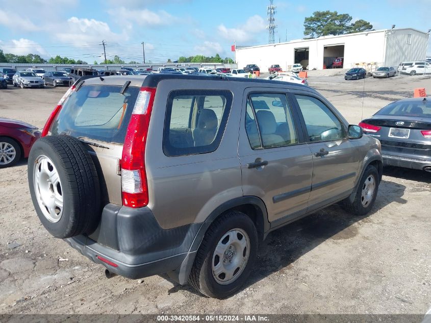 2006 Honda Cr-V Lx VIN: SHSRD78576U405506 Lot: 39420584