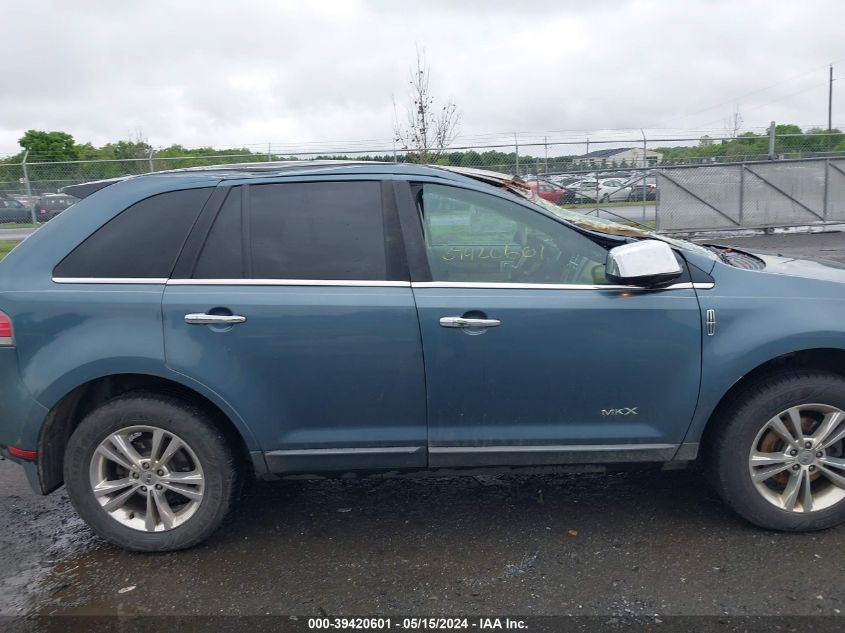 2010 Lincoln Mkx VIN: 2LMDJ8JC3ABJ27881 Lot: 39420601