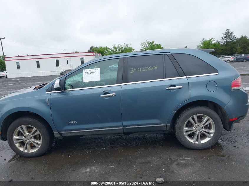 2010 Lincoln Mkx VIN: 2LMDJ8JC3ABJ27881 Lot: 39420601