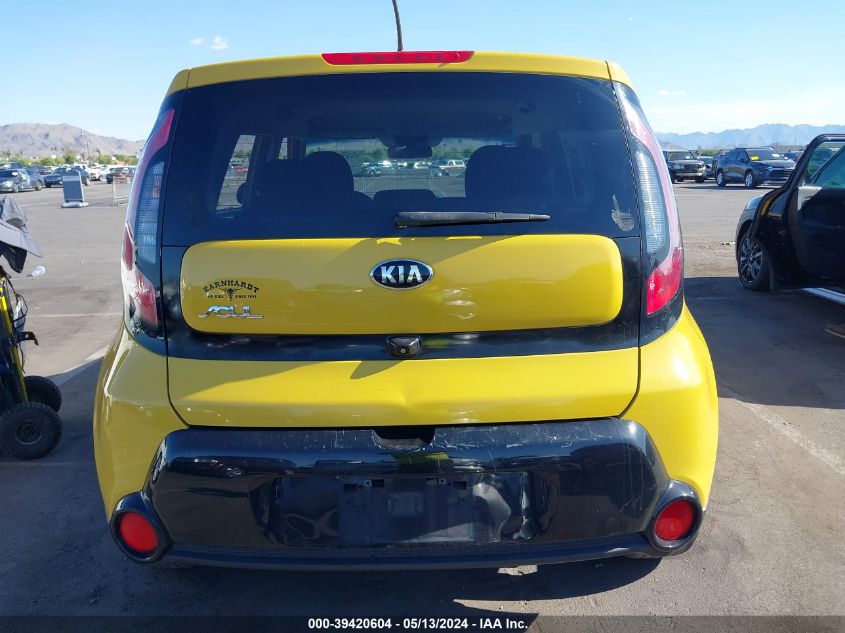 2016 Kia Soul + VIN: KNDJP3A54G7257594 Lot: 39420604