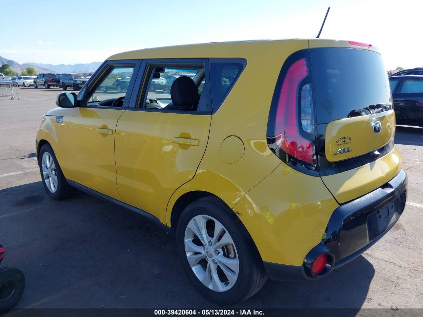 2016 Kia Soul + VIN: KNDJP3A54G7257594 Lot: 39420604