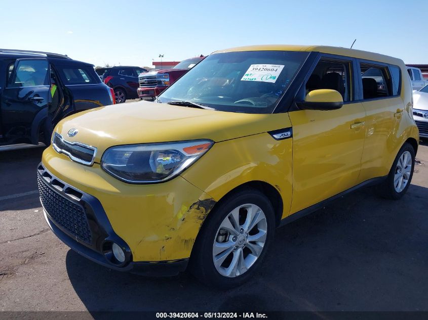 2016 Kia Soul + VIN: KNDJP3A54G7257594 Lot: 39420604