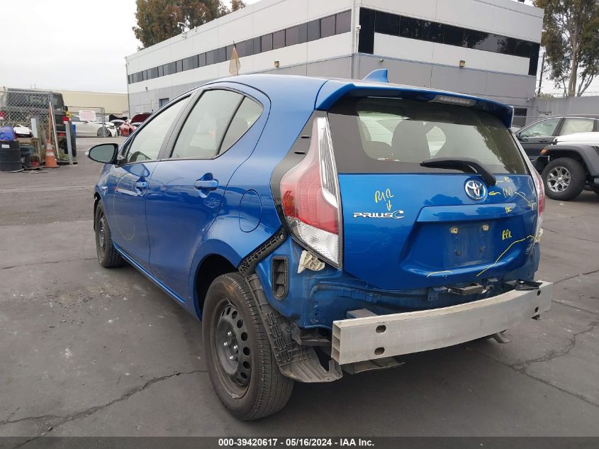 2016 Toyota Prius C VIN: JTDKDTB31G1139905 Lot: 39420617