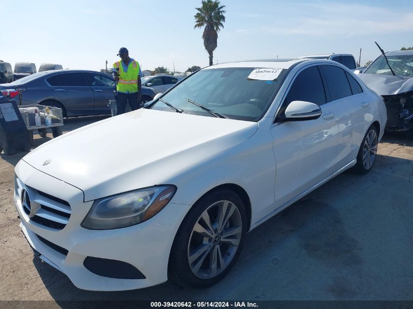 2018 Mercedes-Benz C 300 VIN: 55SWF4JB5JU274442 Lot: 39420642