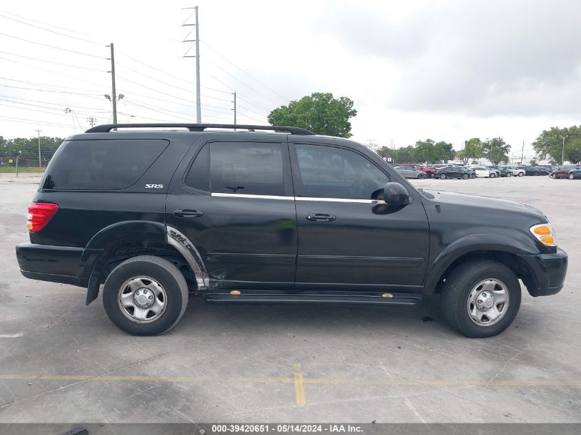 2002 Toyota Sequoia Sr5 V8 VIN: 5TDZT34A02S071797 Lot: 39420651