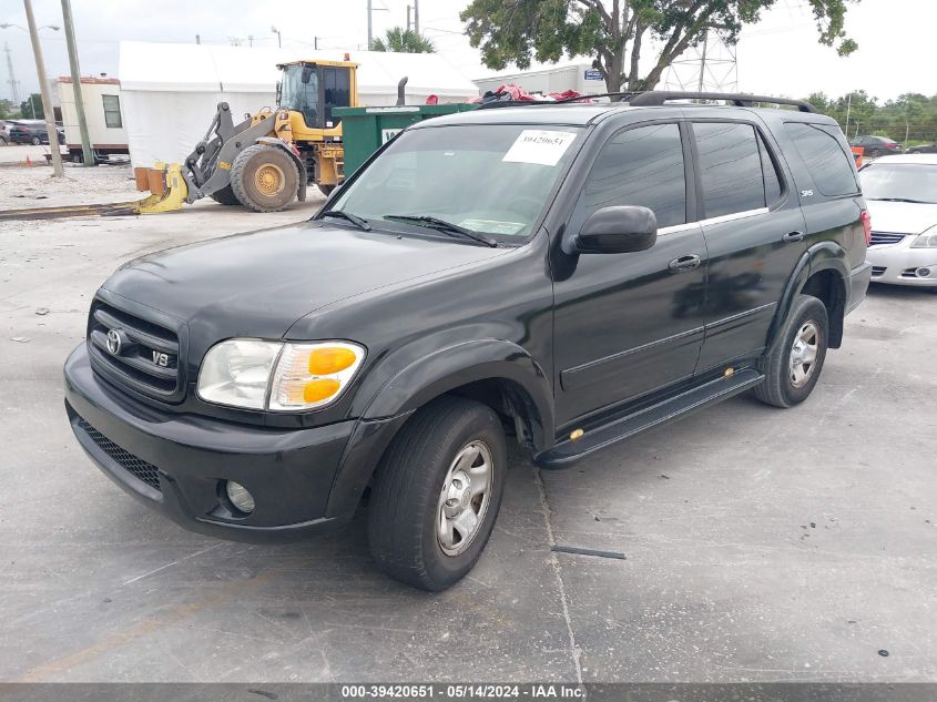 2002 Toyota Sequoia Sr5 V8 VIN: 5TDZT34A02S071797 Lot: 39420651