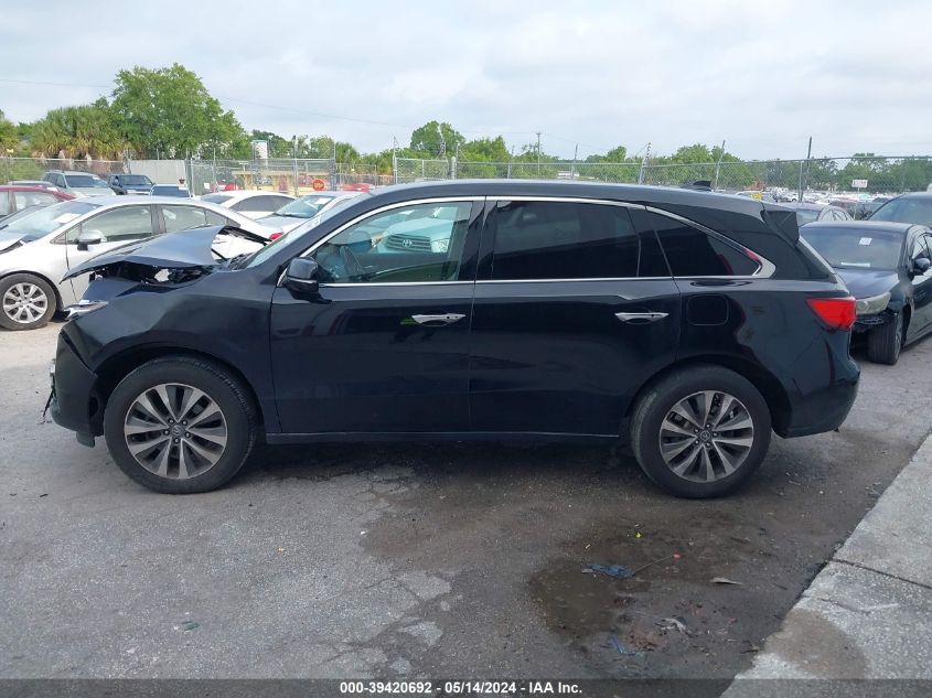 2014 Acura Mdx Technology VIN: 5FRYD3H41EB014903 Lot: 39420692