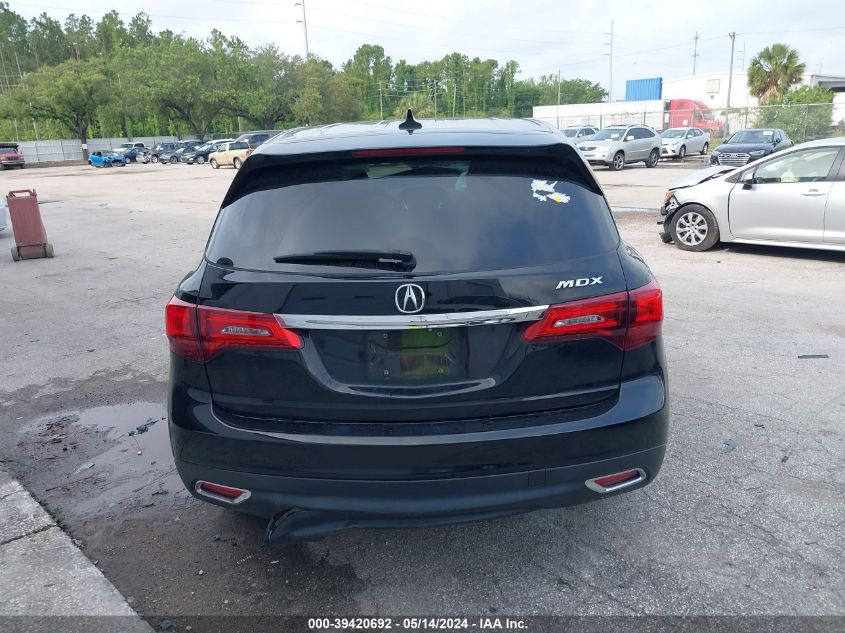 2014 Acura Mdx Technology VIN: 5FRYD3H41EB014903 Lot: 39420692