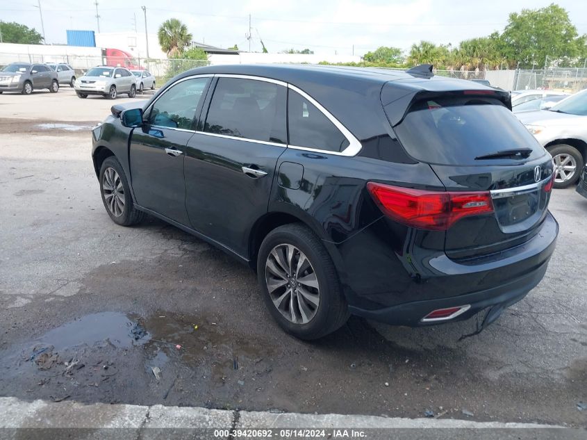 2014 Acura Mdx Technology VIN: 5FRYD3H41EB014903 Lot: 39420692