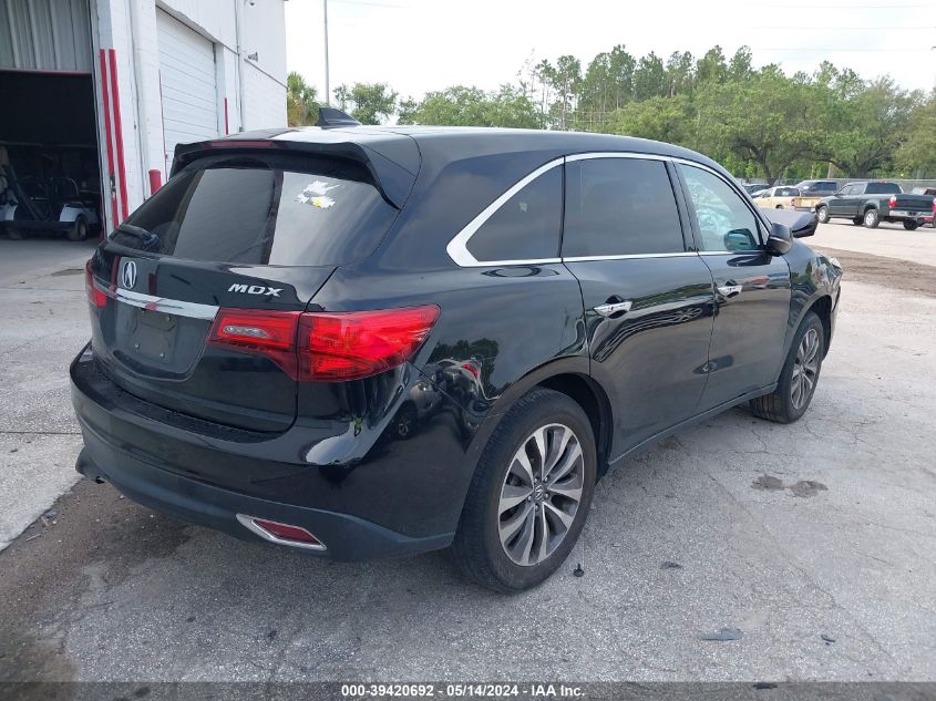 2014 Acura Mdx Technology VIN: 5FRYD3H41EB014903 Lot: 39420692