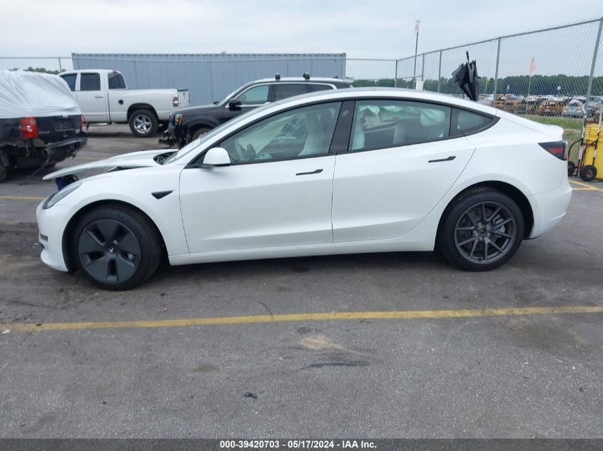 2022 Tesla Model 3 Long Range Dual Motor All-Wheel Drive VIN: 5YJ3E1EB0NF267002 Lot: 39420703