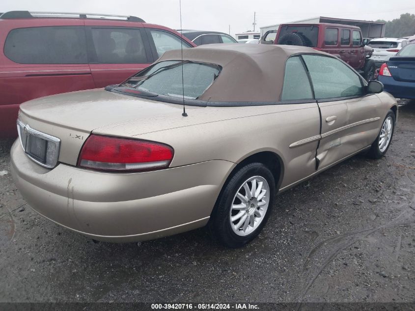 2003 Chrysler Sebring Lxi VIN: 1C3EL55T83N597956 Lot: 39420716