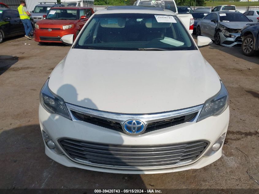 2013 Toyota Avalon Hybrid Limited VIN: 4T1BD1EB8DU016289 Lot: 39420743