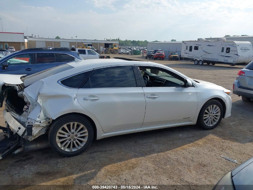 2013 Toyota Avalon Hybrid Limited VIN: 4T1BD1EB8DU016289 Lot: 39420743