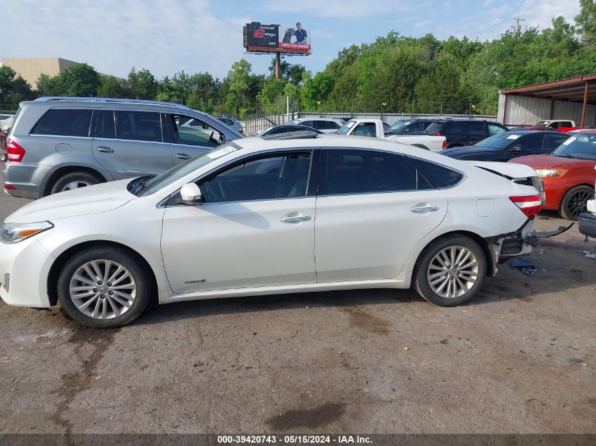 2013 Toyota Avalon Hybrid Limited VIN: 4T1BD1EB8DU016289 Lot: 39420743