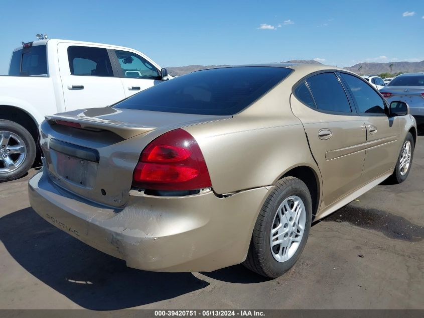 2004 Pontiac Grand Prix Gt1 VIN: 2G2WP522141275988 Lot: 39420751